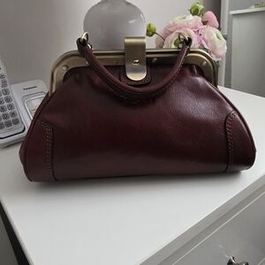 NWOT Giani Conti Melania Satchel Crossbody Doctor Leather Handbag